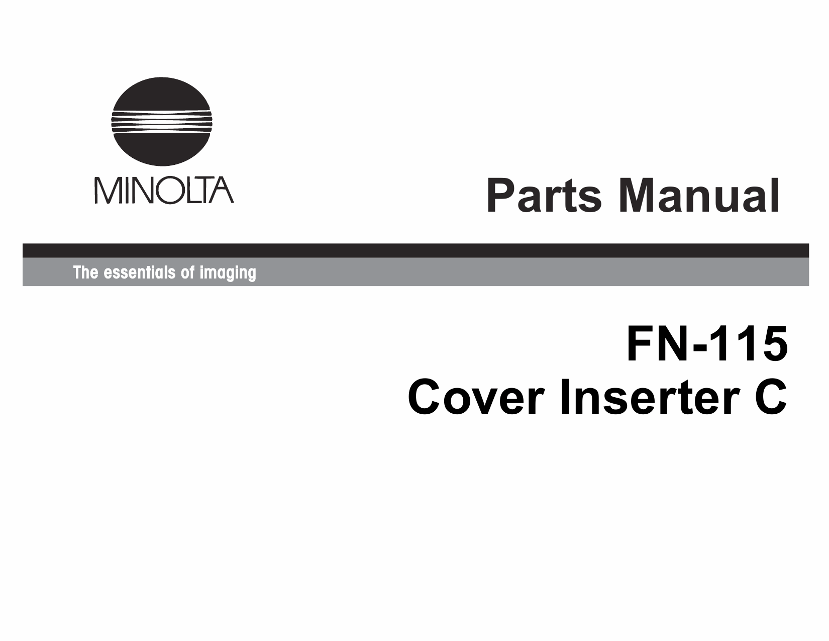 Konica-Minolta Options FN-115 Parts Manual-1